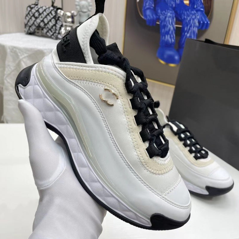 Women's Raise The Bottom White Air Cushion Women's Sports Shoes