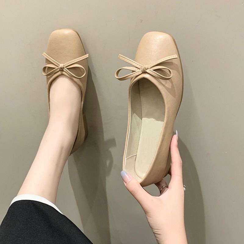 Women's Summer Soft Bottom Surface Low Square Women's Shoes