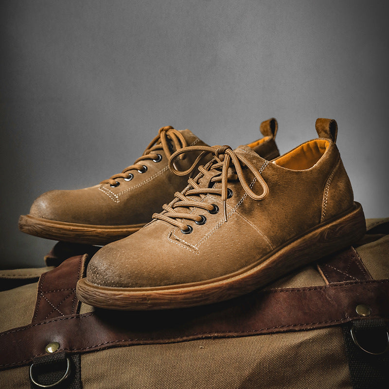 Men's Low Top Joker Martin Suede Retro British Boots