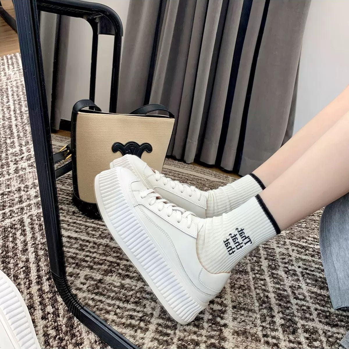 Women's Platform White Small Size Summer Versatile Heighten Muffin Sports Casual Shoes