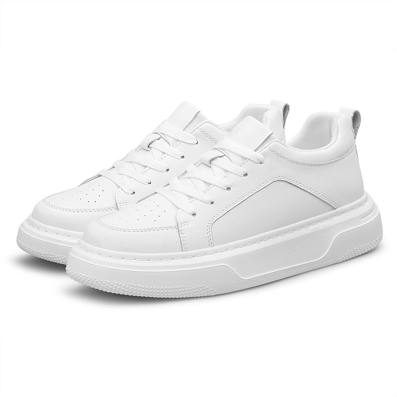 Men's Increasing Insole Sports Leisure Spring Cowhide Platform Running Easy Men's Casual Shoes