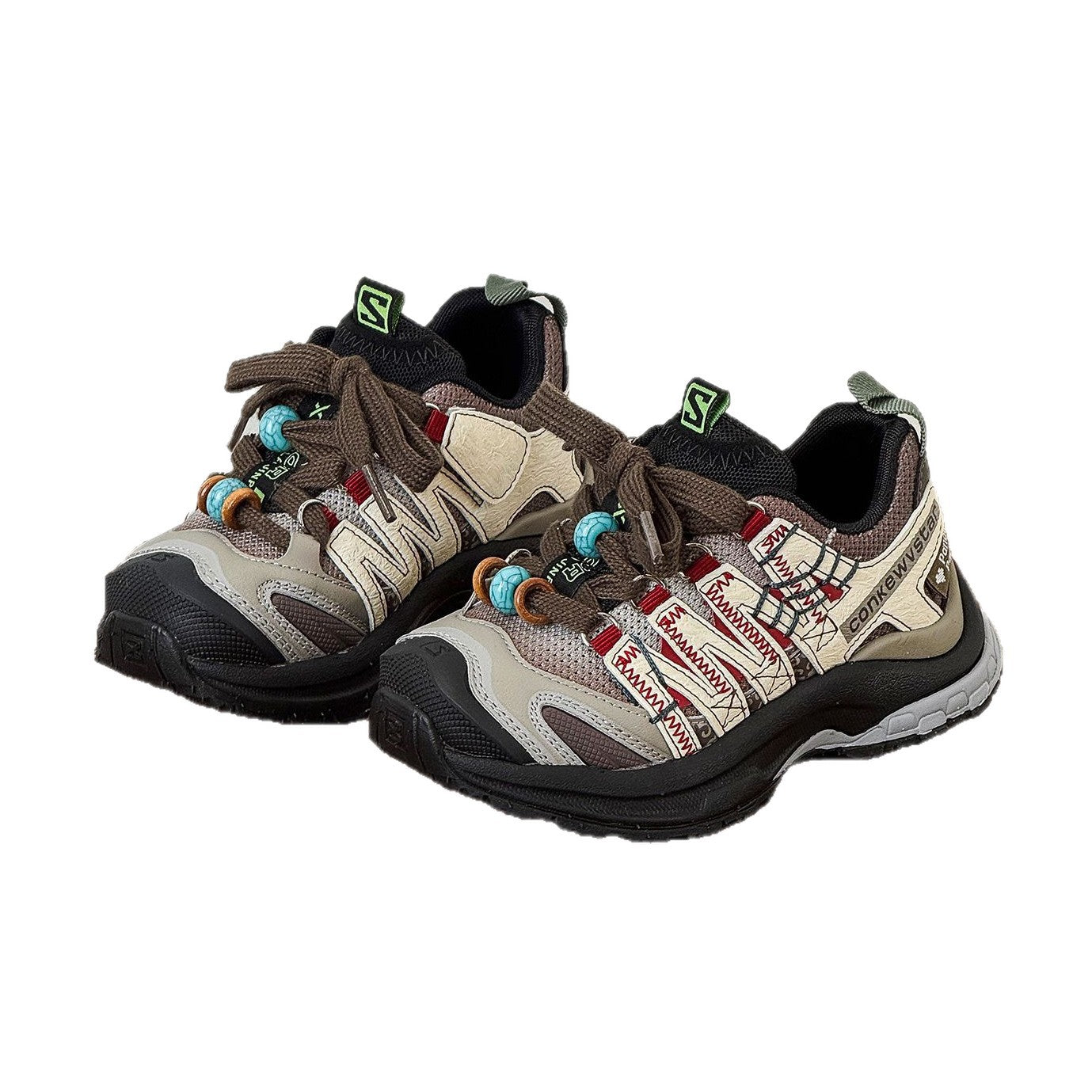Children's Spring Dad Fashion Beaded Mesh Boys Mountain Casual Shoes