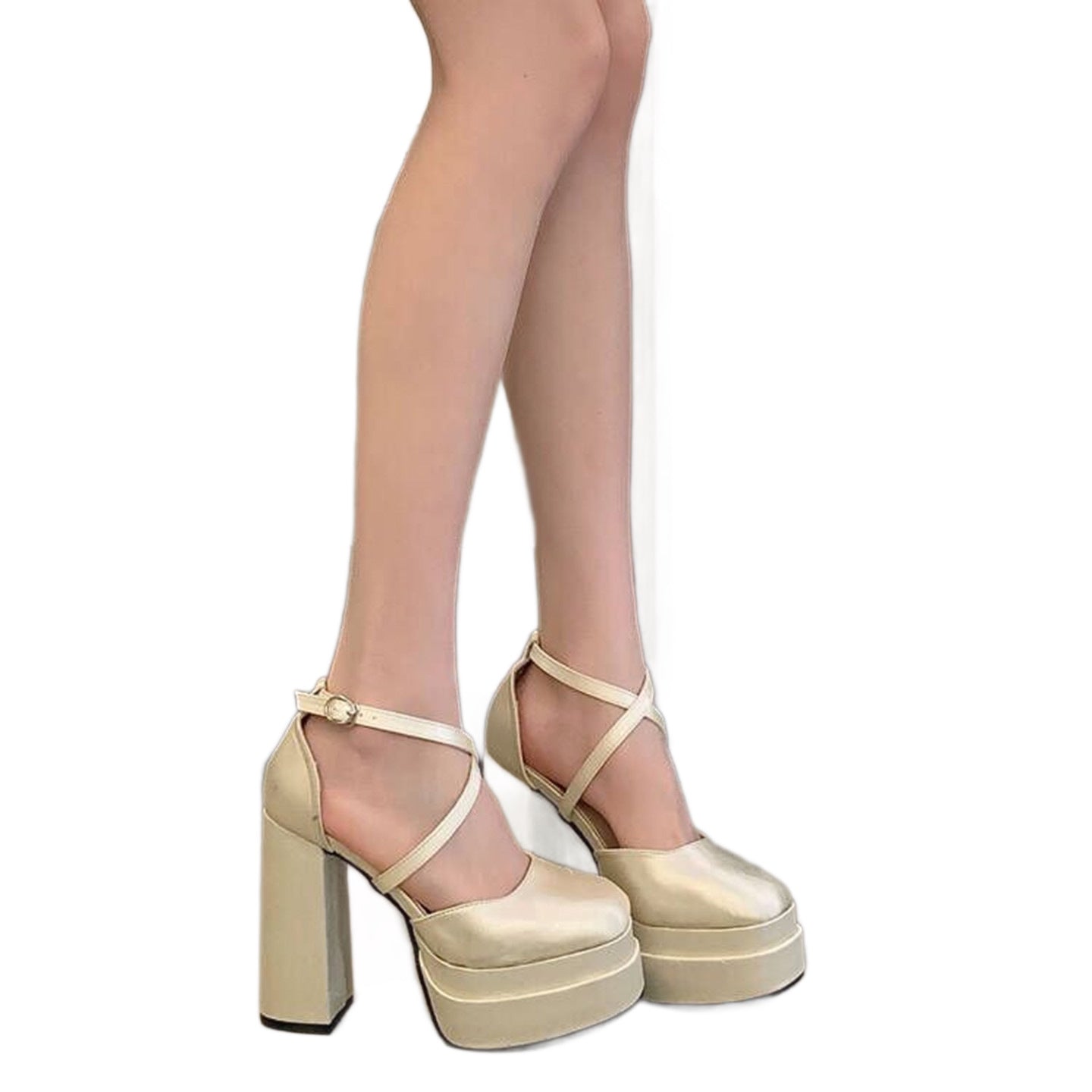 Main Wedding Bridal Waterproof Platform Super Small People Not Tired Heels