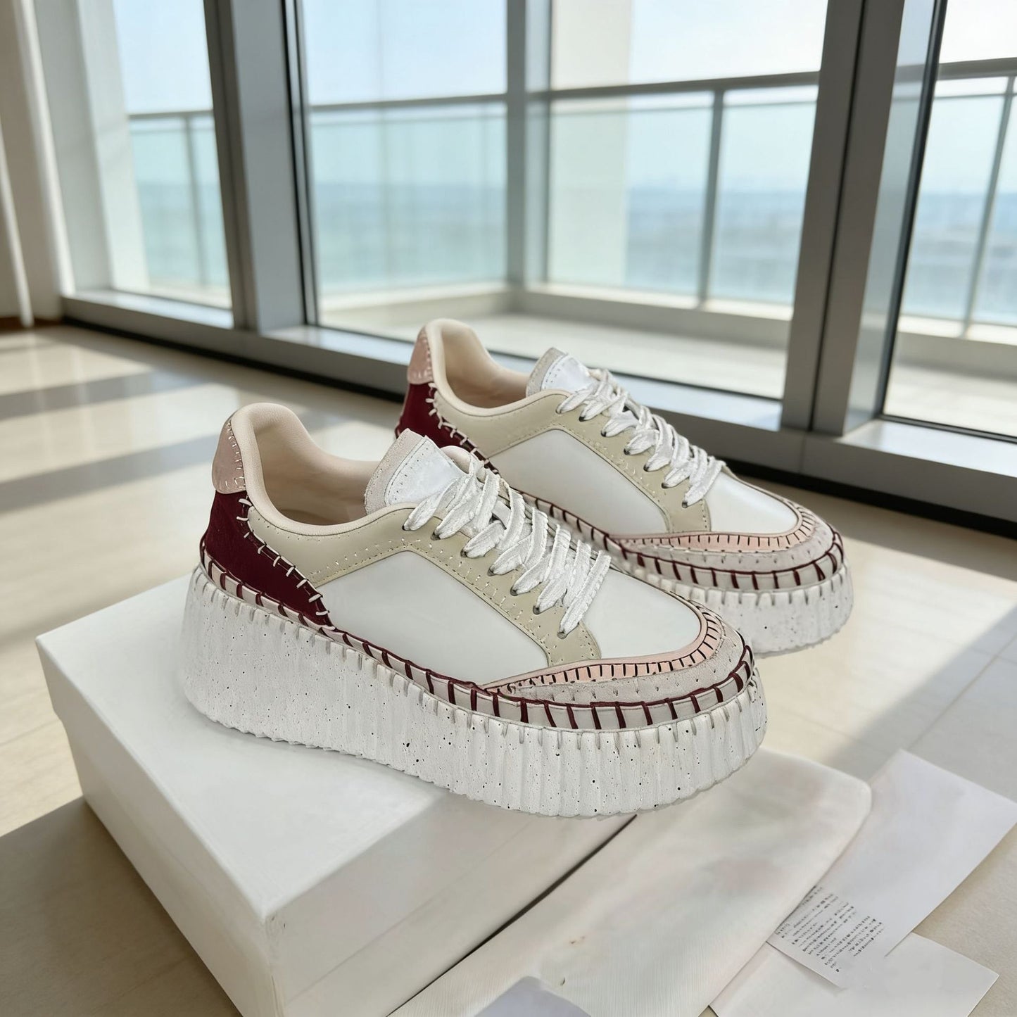 Women's Trend Elevator Wild Biscuit Shape Round Toe Women's Casual Shoes