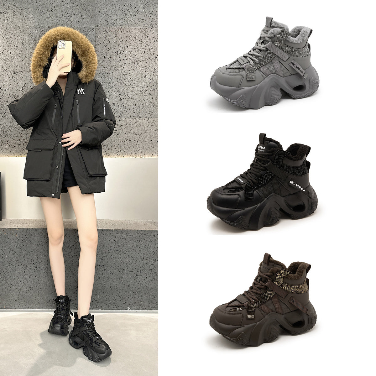 Women's Dad Autumn Mesh Breathable Sports Casual Shoes