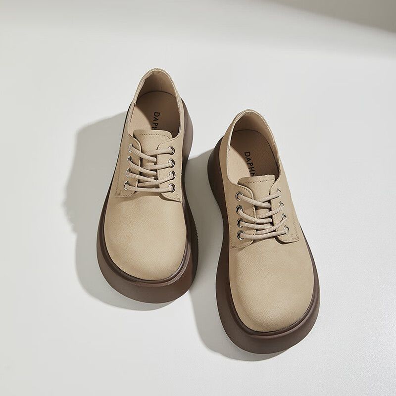 Women's Platform Female Heightened Single Layer Soft Versatile Not Tired Feet Loafers