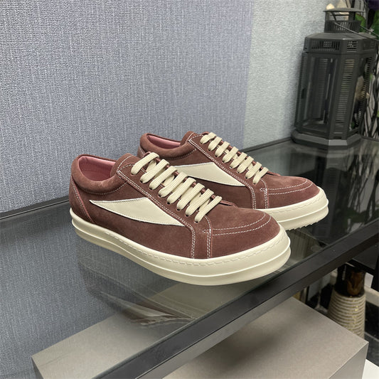 Women's & Men's Pink Suede For Veet Retro Trendy Sneakers