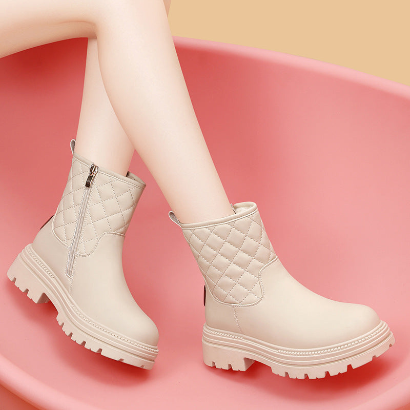 Women's Fashion Fleece-lined Thickened Warm Thick Bottom Women's Shoes