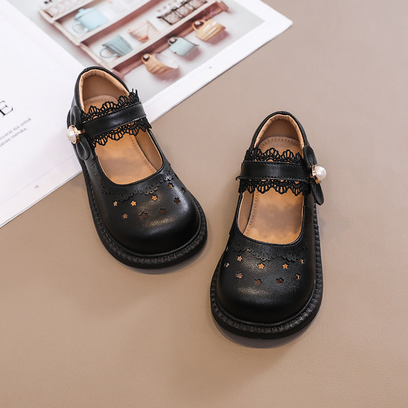 Children's Genuine Princess Soft Bottom Hollow Breathable Kid's Sandals