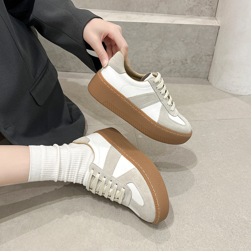 Women's German Training Spring Lace Up Comfortable Board Women's Casual Shoes