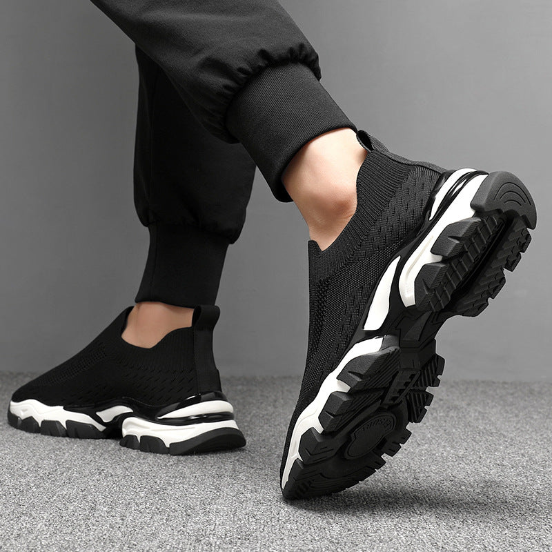 Men's Cloth Socks Sports Korean Fashion Flying Men's Shoes
