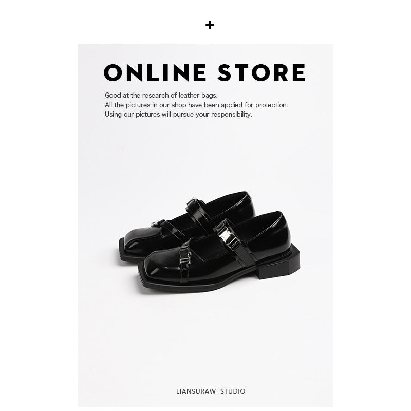 Women's Style Sweet Cool Current Autumn Square Toe Fashion Women's Shoes