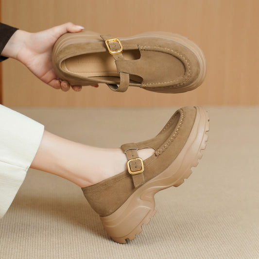 Women's Toe Shallow Mouth Mary Jane Wedge Women's Fashion Shoes