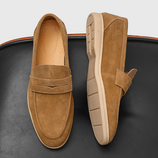Men's Suede Soft Bottom Slip-on Lazy Leisure Casual Shoes