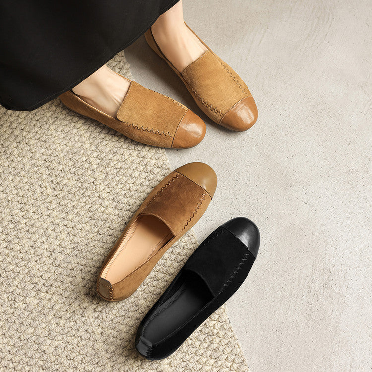 Women's Design Authentic Round Toe Lazy Flat Women's Fashion Shoes