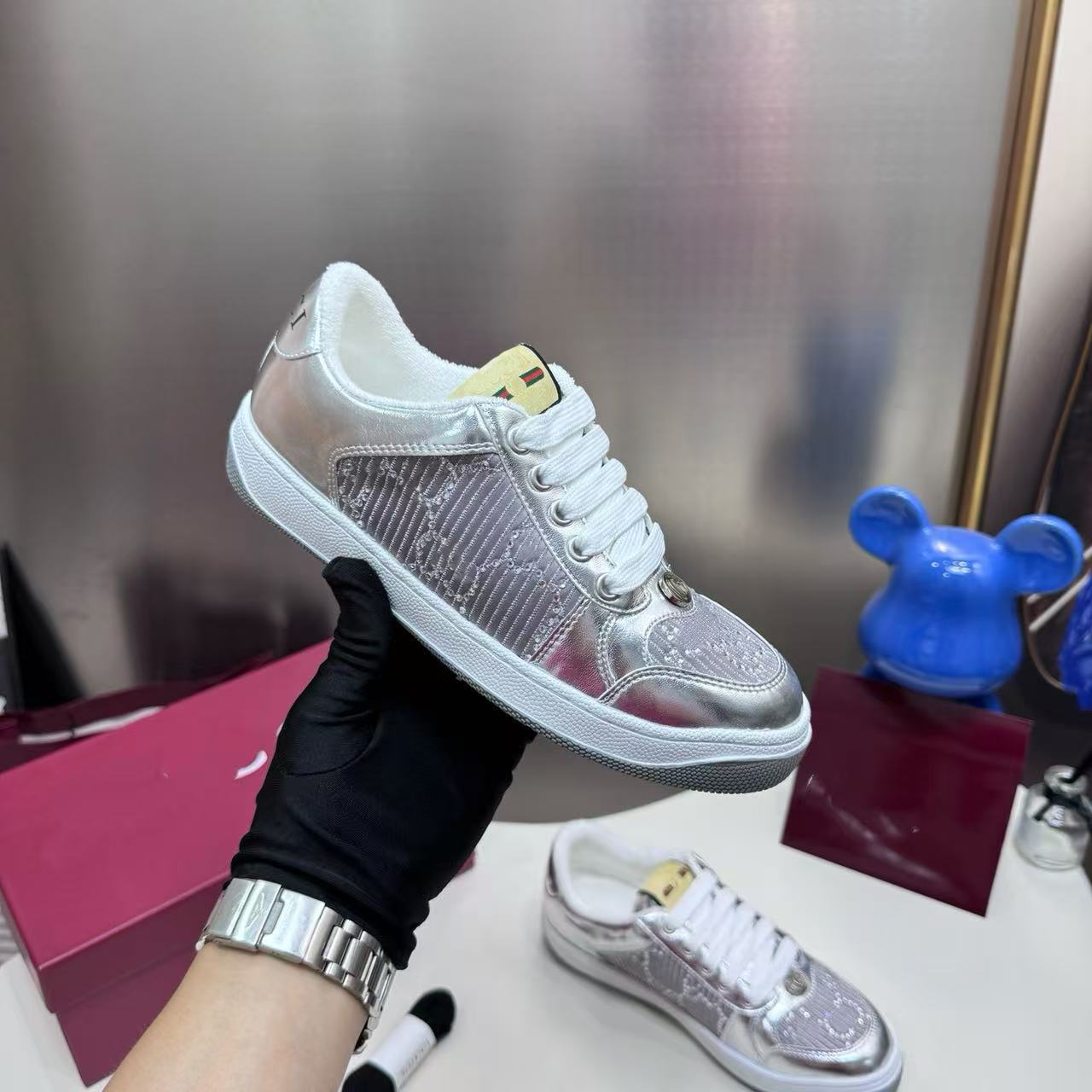 Women's & Men's Rhinestone Starry Dirty Sports Leisure Couple Women's Board Shoes