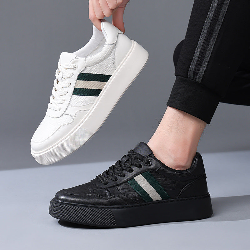 Men's Spring Fashionable Sports Soft Back Thick Men's Board Shoes
