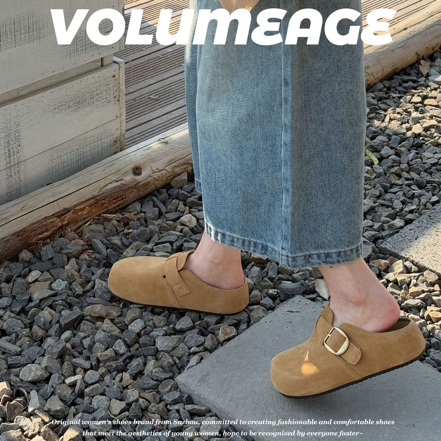 Women's Insole Genuine Spring Retro Platform Slip-on Outer Wear Feeling Casual Shoes