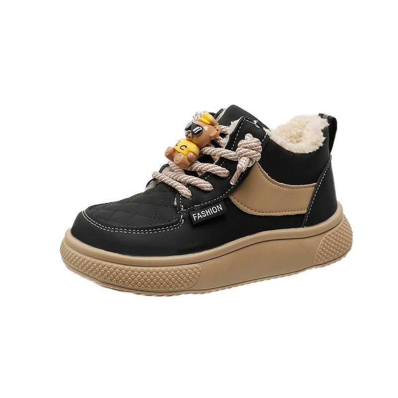 Children's Winter Plus Veet Warm Tide Stylish Kid's Sneakers