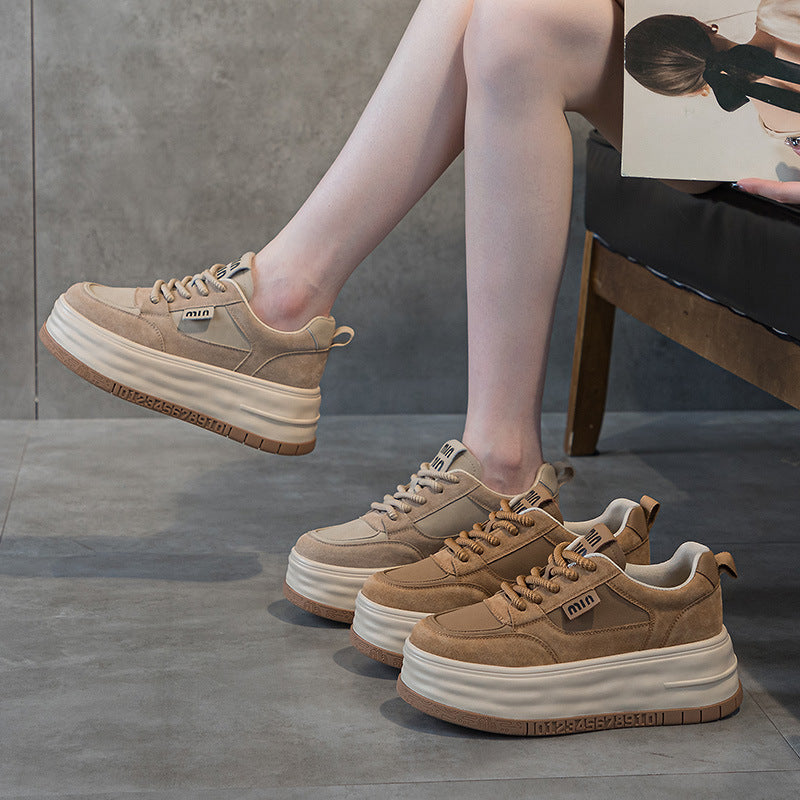 Women's Thick-soled Small Spring Platform Versatile Retro Sneakers