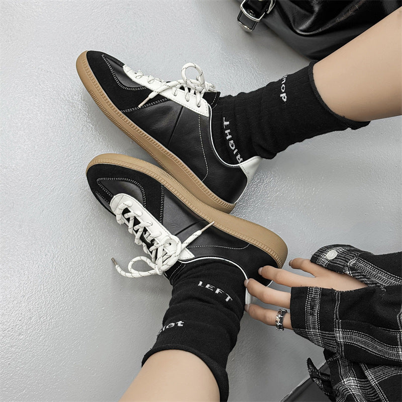 Niche Retro Breathable German Training Couple Women's Casual Shoes