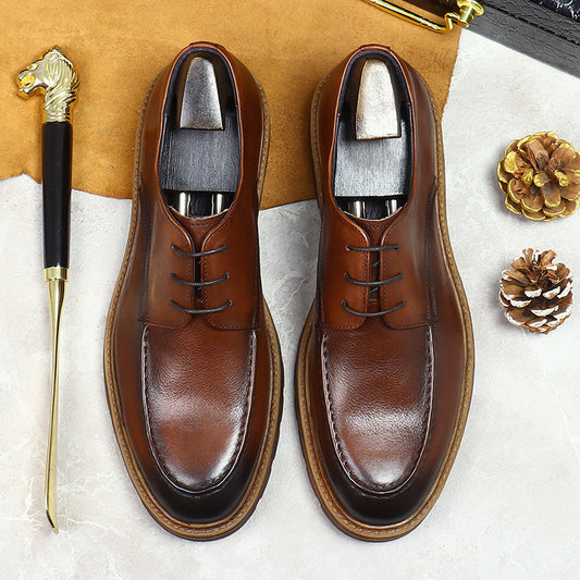 Men's Cowhide Business Fashion Trend Wear Resistance Men's Shoes