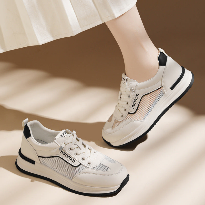 Women's Gold Silk Rabbit Lightweight Autumn Versatile Casual Shoes