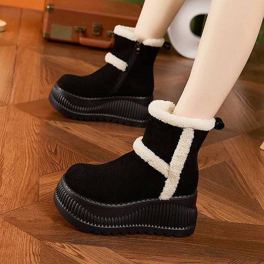 Women's Winter Plus Veet Warm Cotton Height Snow Boots