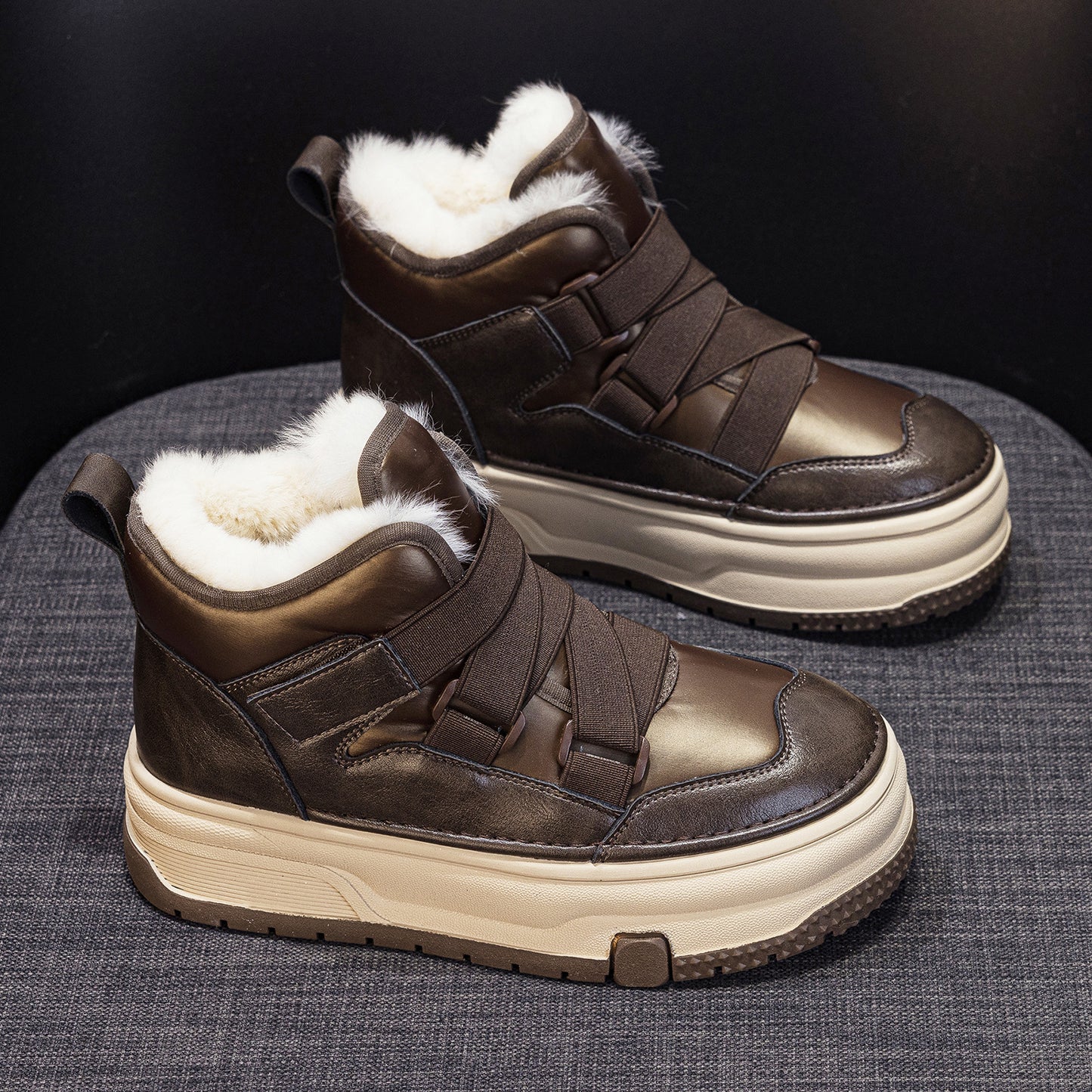 Women's Padded Board Thickened Korean Style Warm Snow Boots