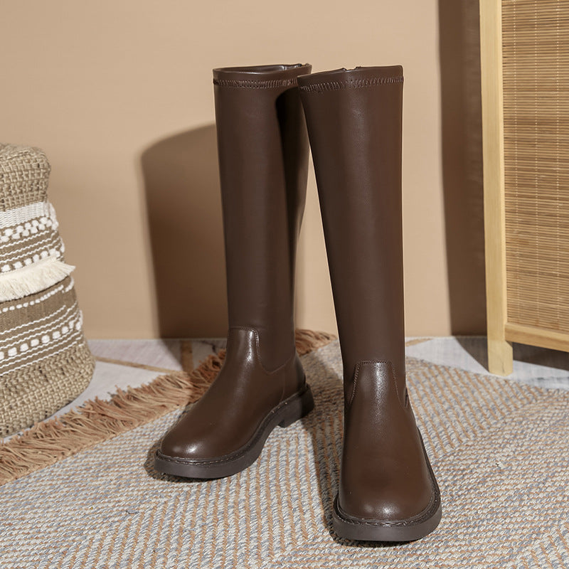 Women's Autumn Veet Padded Plus Size Fat Widened Boots