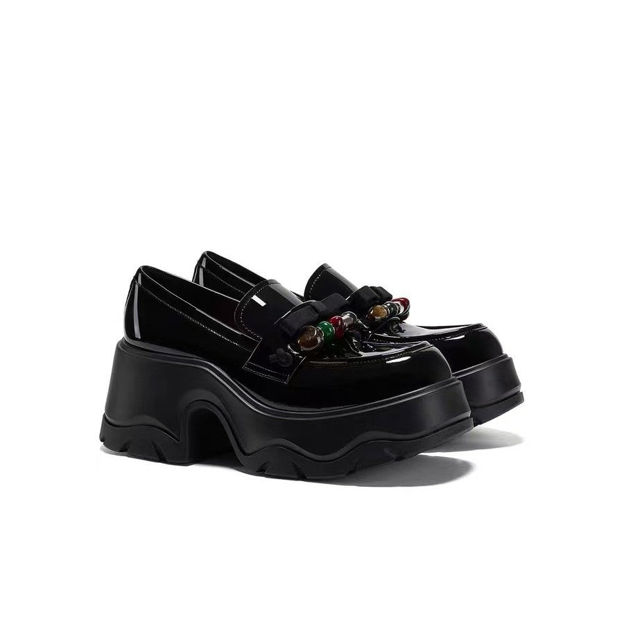 Women's Lin Autumn Retro Platform Small Loafers