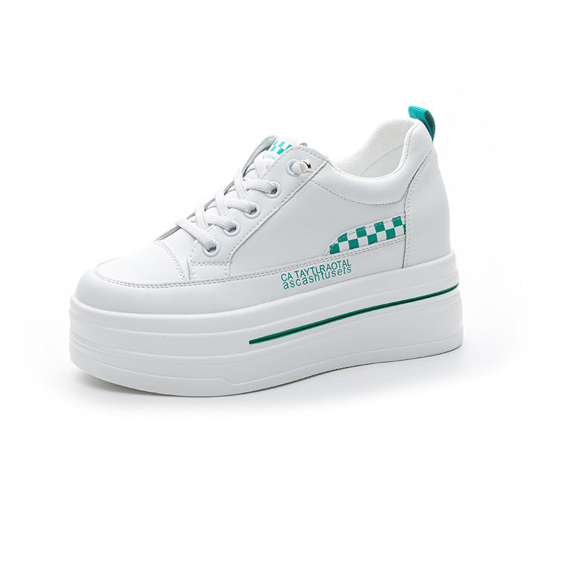 Women's Fashion Lace Up Printed Raise The Bottom Women's Casual Shoes