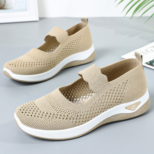 Women's Summer Slip-on Old Cloth Mother Lightweight Casual Shoes