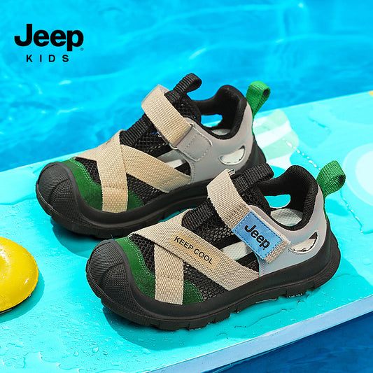 Children's Medium Large Closed Toe Hollow Breathable Kid's Sandals