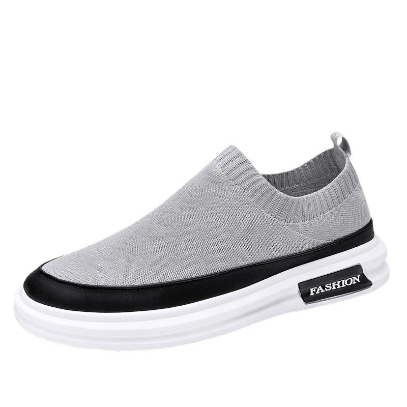 Men's Fly Woven Mesh Breathable One Pedal Board Casual Shoes