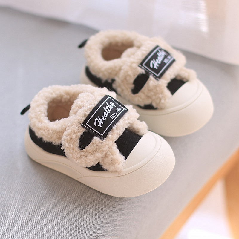 Children's Popular Fleece-lined Warm Boy's Cotton Kid's Sneakers