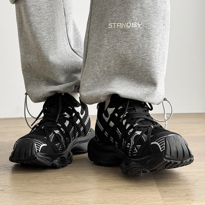 Men's Invisible Height Increasing Daddy Platform High Sneakers