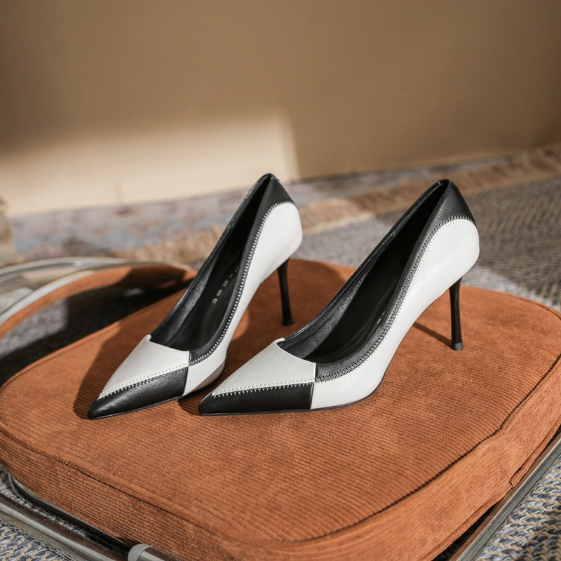 Women's High Stiletto Shallow Mouth French Pumps Women's Fashion Shoes