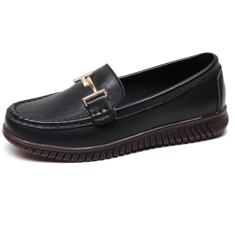 Women's Pumps Leisure Small Soft Bottom Slip-on Genuine Casual Shoes