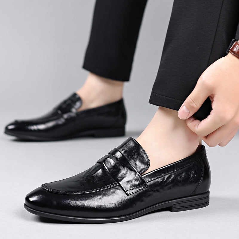 Men's First Layer Cowhide Genuine Breathable Soft Casual Shoes