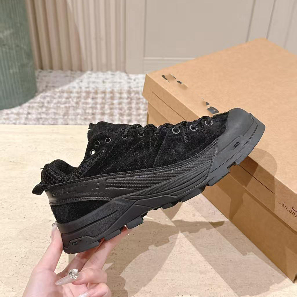 Women's & Men's Spring Round Head Platform Mountaineering Derby Outdoor Running Men's Casual Shoes