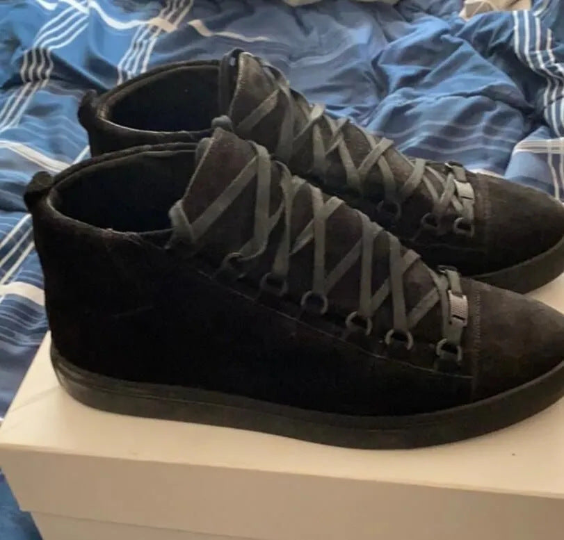 Thick Bottom Height Increasing Color Matching Men's Casual Shoes
