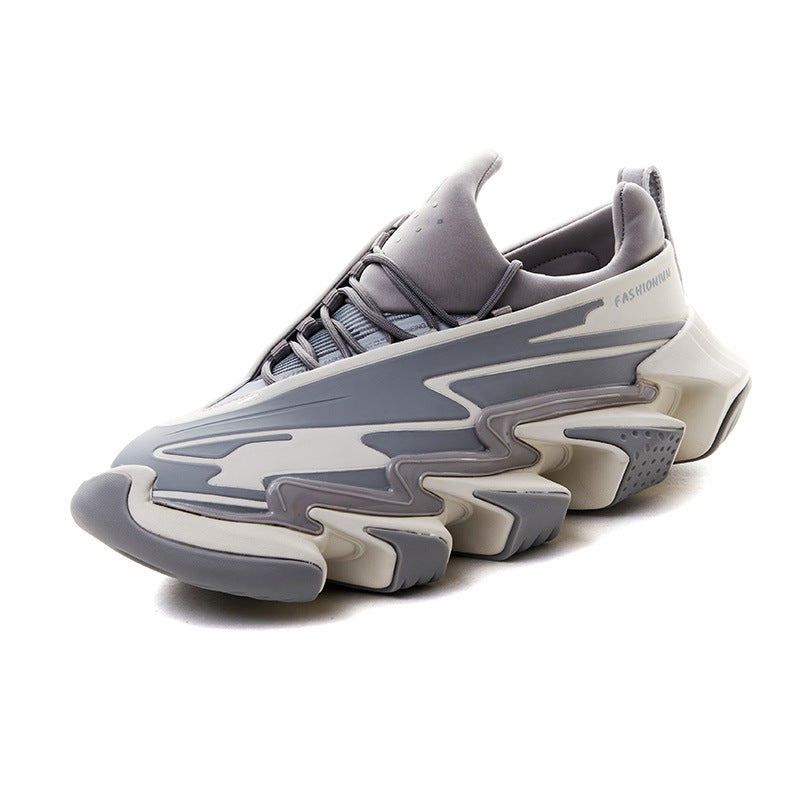 Women's & Men's Running Fashionable Design Thick Sole Increased Contrast Sneakers