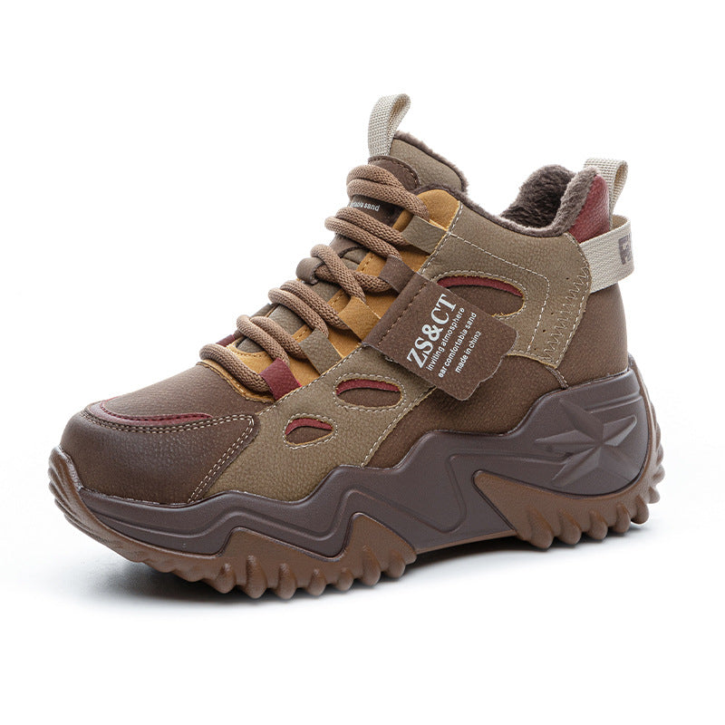 Women's Platform Thickness Autumn Breathable Feet Little Men's Shoes