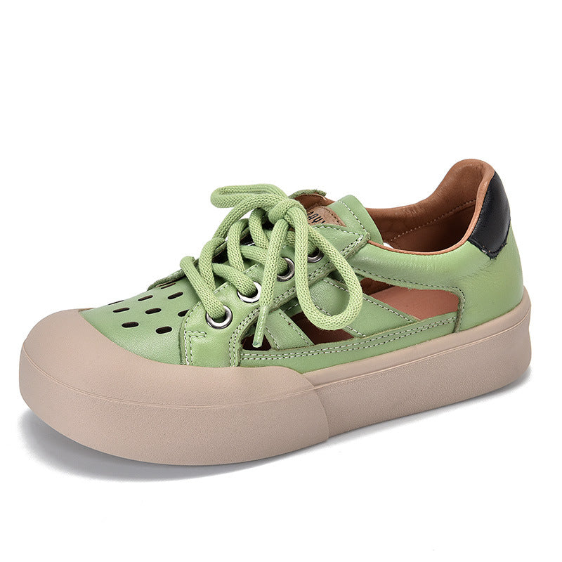 Women's Patchable Toe Cap Mid Low Top Sandals