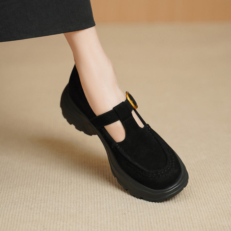 Women's Toe Shallow Mouth Mary Jane Wedge Women's Fashion Shoes