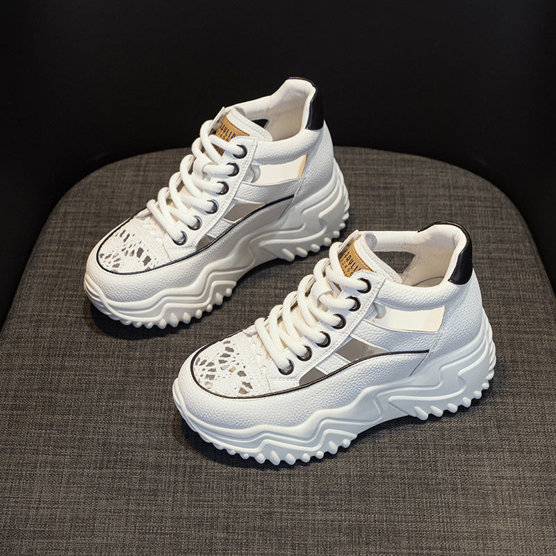 Women's Summer Fashion Retro Lightweight Height Increasing Women's Casual Shoes