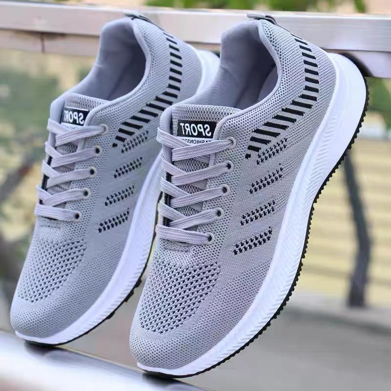 Men's Summer Breathable Mesh Cloth Versatile Running Flying Sneakers