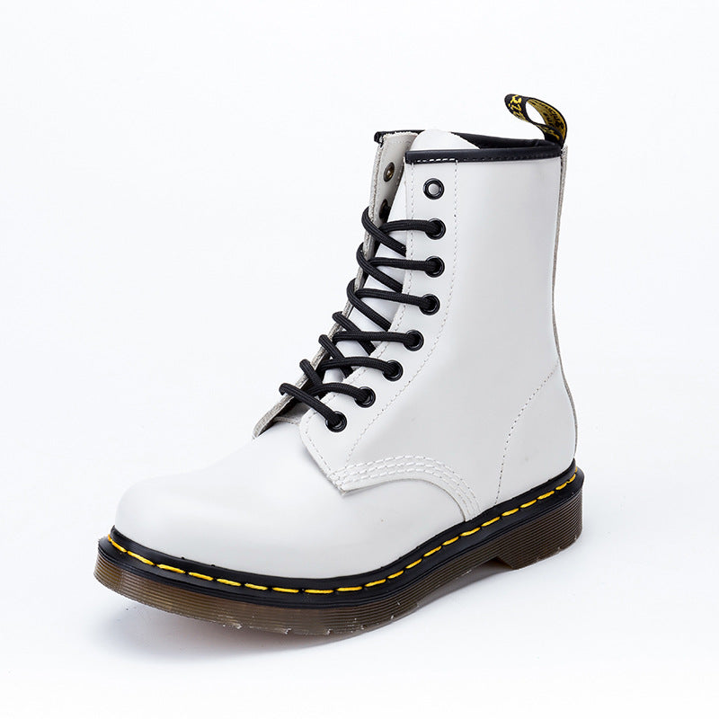 Women's & Men's Good Year Middle High Top Genuine Slit Women's Leather Boots