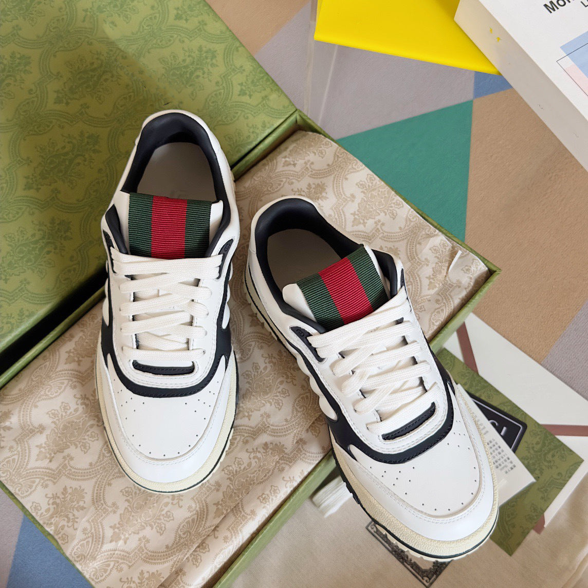 Women's & Men's Spring Thick-soled Presbyopic Flat Retro Sports Sneakers